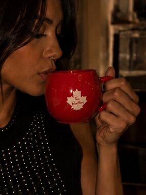 Collectible iridescent Tim Hortons red mug